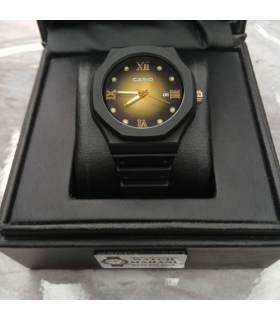 ساعت جیشاک مدل کاسیو صفحه مشکی-نارنجی کد 452