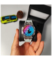 ساعت جیشاک G-SHOCK مدل۲۱۰۰ کریستالی رنگین کمانی سفید