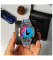 ساعت جیشاک G-SHOCK مدل۲۱۰۰ کریستالی رنگین کمانی آبی