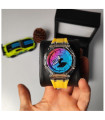 ساعت جیشاک G-SHOCK مدل۲۱۰۰ کریستالی رنگین کمانی زرد