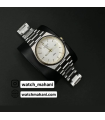 ساعت فلزی تیسوت مدل prx نقره ای صفحه سفید