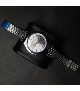 ساعت کاسیو مدل گرد رنگ نقره ای صفحه سفید کد 243