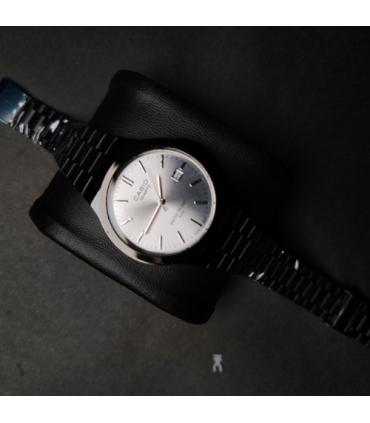 ساعت کاسیو مدل گرد رنگ مشکی صفحه سفید کد 247