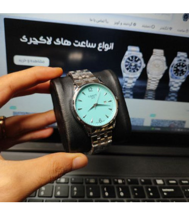 ساعت مدل تیسوت رنگ آبی کد 492