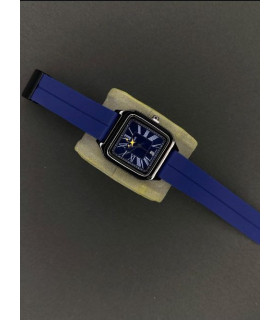 ساعت مدل کارتیر بند مگنتی رنگ سورمه ای کد 502