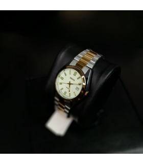 ساعت مدل سیکو مردانه بند رولکسی صفحه سبز کم رنگ کد 533