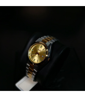 ساعت مدل سیکو مردانه بند رولکسی صفحه رز گلد کد 535