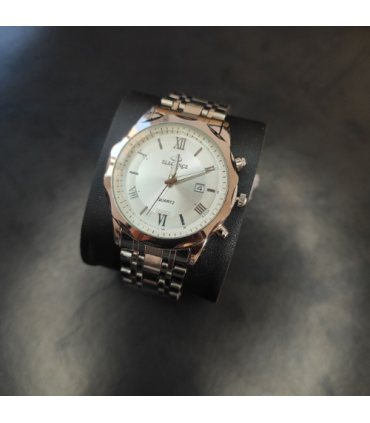 ساعت مدل الگانس مردانه رنگ نقره ای کد 572